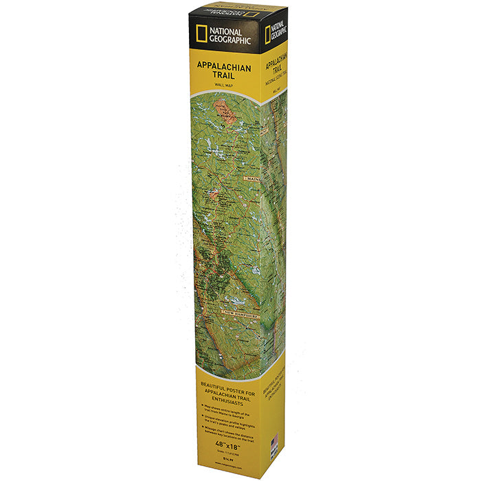 National Geographic Appalachian Trail Wall Map