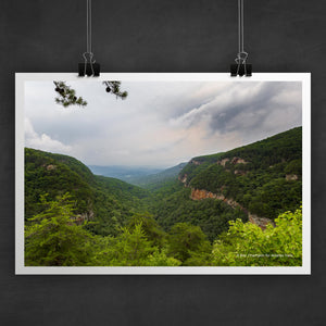 Cloudland Canyon Rim Photo Art Print