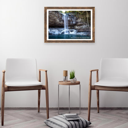 Cloudland Canyon Winter Waterfall Photo Art Print