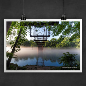 Jones Bridge on the Chattahoochee River Photo Art Print