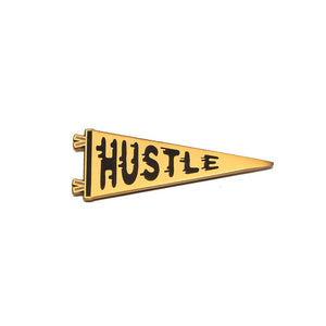 Hustle Pennant Enamel Pin