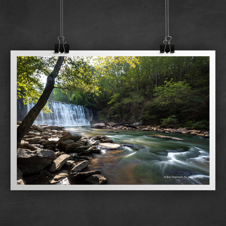 Roswell Mill Waterfall Photo Art Print
