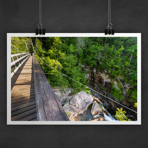 Tallulah Gorge Bridge Photo Art Print