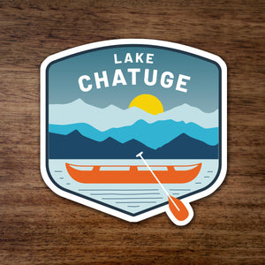 Lake Chatuge Canoe Sticker