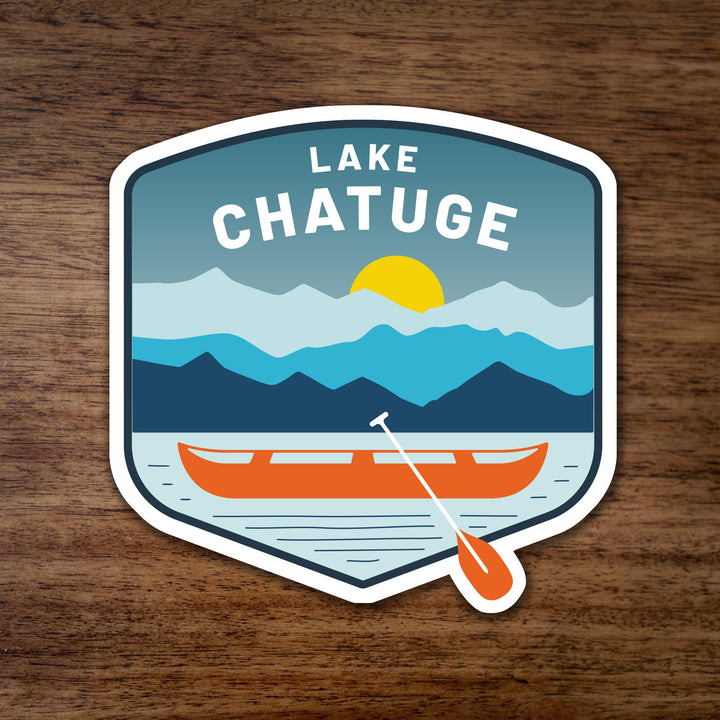 Lake Chatuge Canoe Sticker